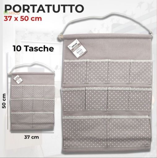 Immagine di PORTA TUTTO SHABBY 10 TASCHE 37*50 CM