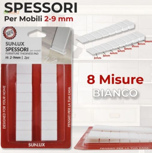 Immagine di SPESSORI PER MOBILI BIANCO 8 MISURE